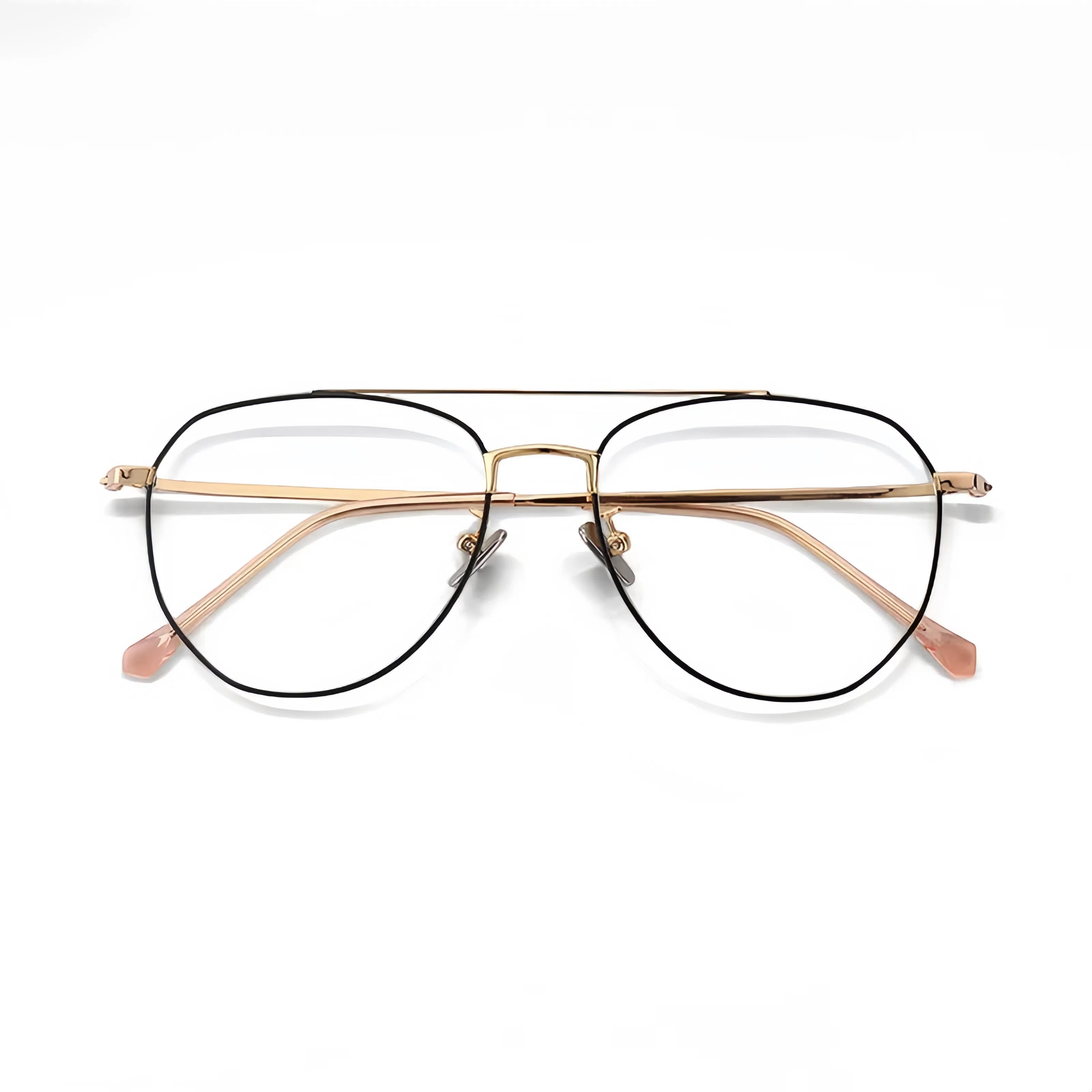 HIGLAZE • Large Aviator Metal Frame •16417• Custom Lenses