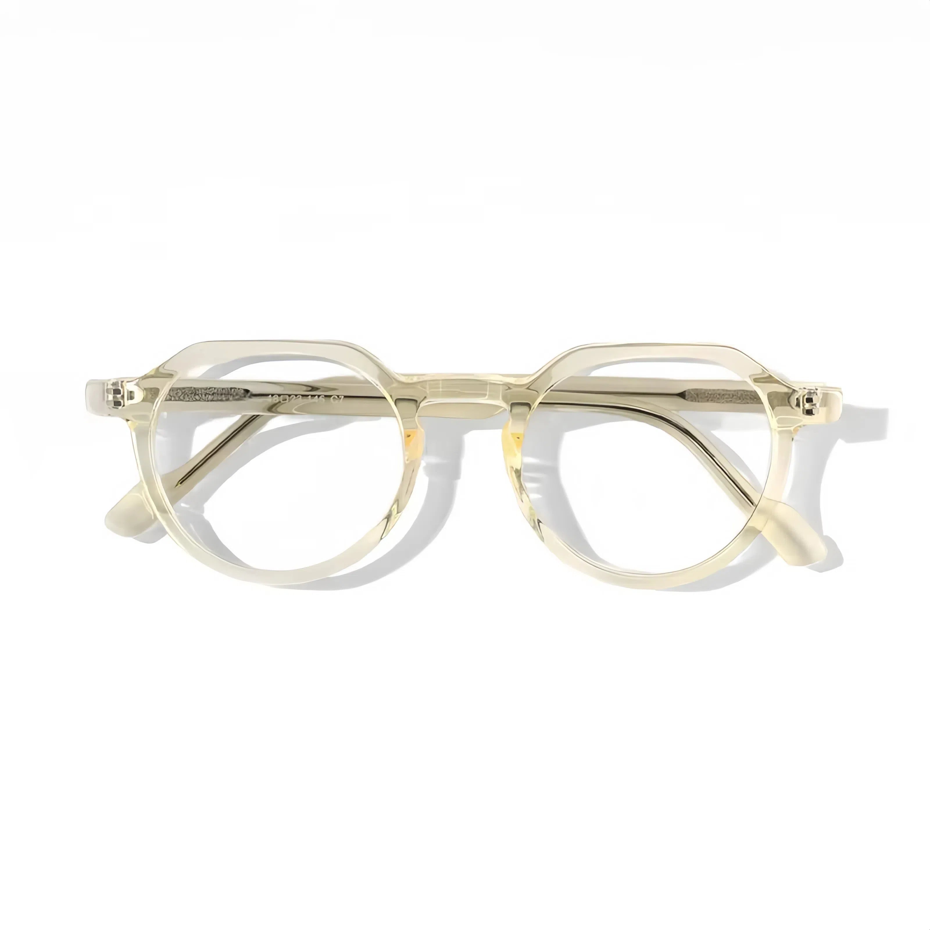 HIGLAZE • Angular Top Italian Acetate Frame •16343• Custom Lenses