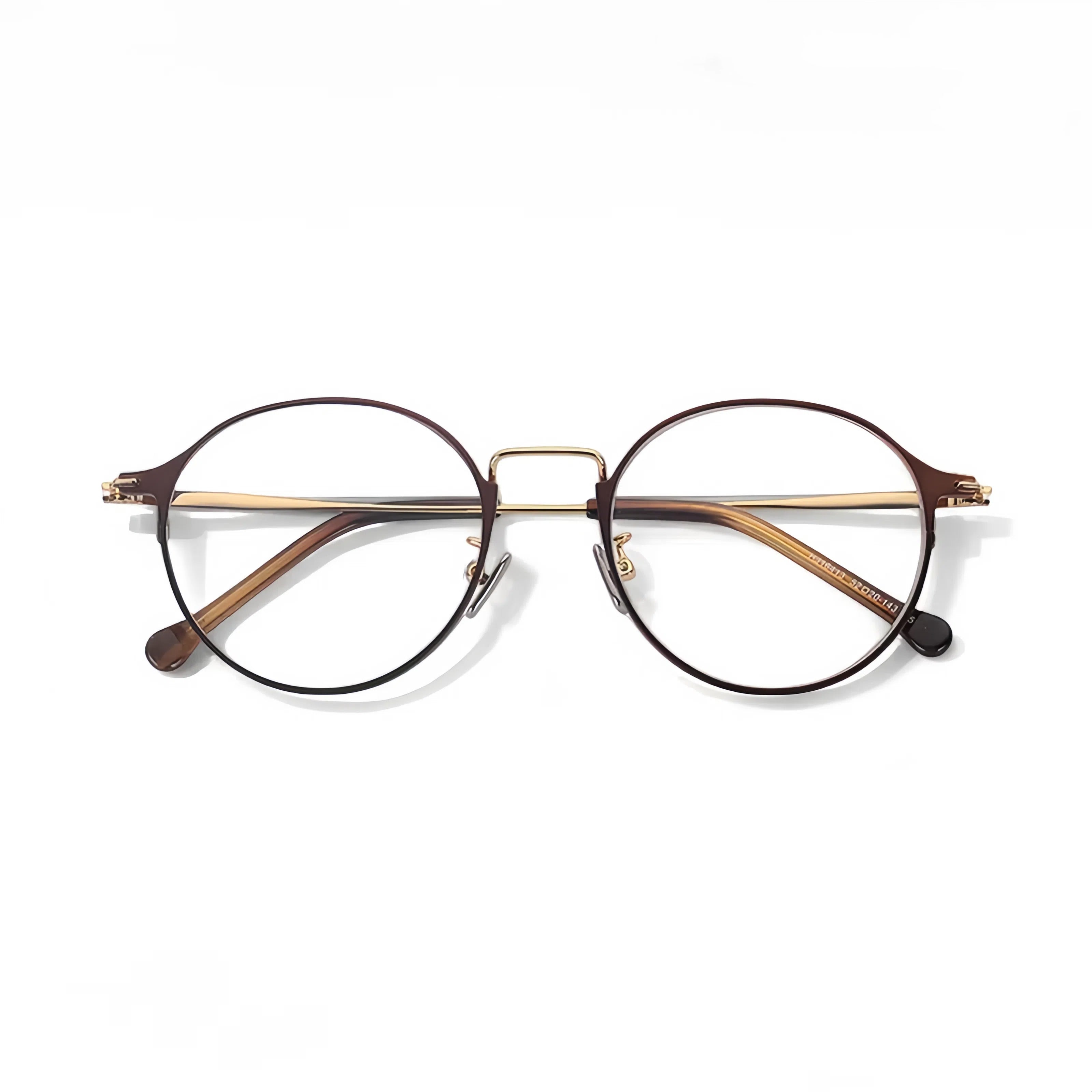 HIGLAZE • Rounded Metal Frame with Elevated Bridge •16413• Custom Lenses